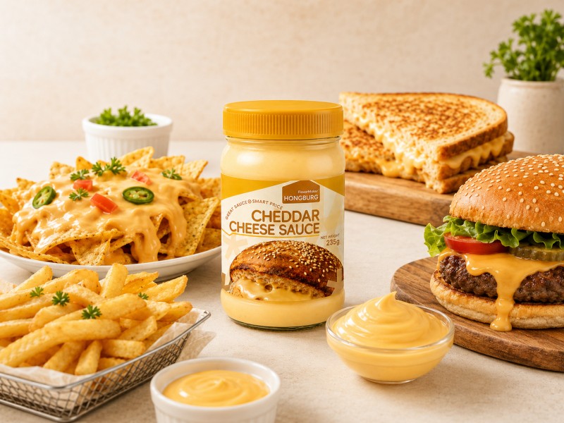 Pehmeä Cheddar-juustokastike