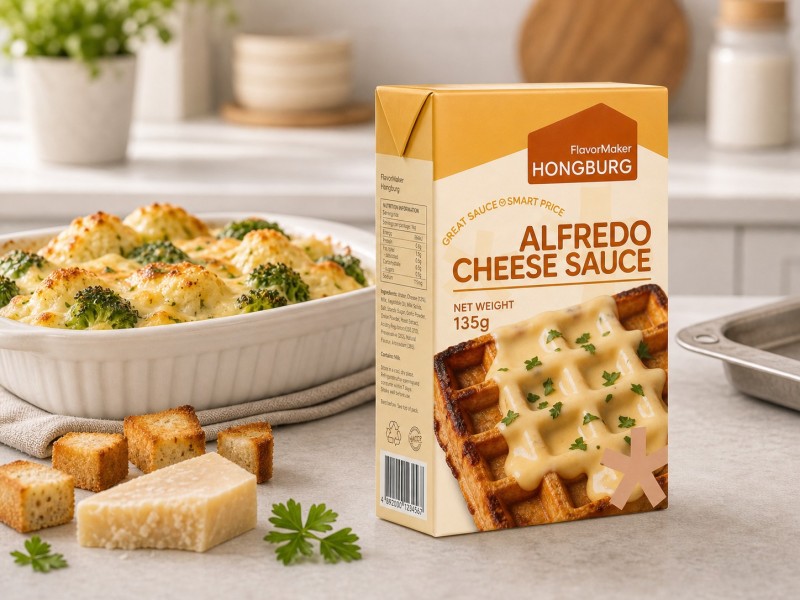 Paksu Alfredo-juustokastike ruoanlaittoon ja leivontaan